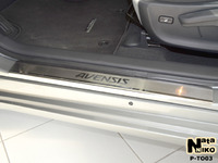 Накладки порогов Premium Natanika для Toyota Avensis 2009- P-TO03 (4 шт.)