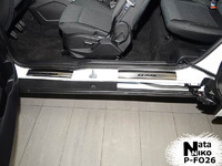 Накладки порогов Premium Natanika для Ford B-MAX 2012- P-FO26 (4 шт.)