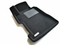 Ковры 3D ворсовые Euromat 3D БИЗНЕС для Honda Civic 2006-2012 (цвет Черный)