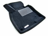 Ковры 3D ворсовые Euromat 3D БИЗНЕС для Mazda 6 2013- (цвет Черный)