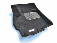 Ковры 3D ворсовые Euromat 3D БИЗНЕС для Mitsubishi Outlander XL 2006-2014 (цвет Черный)