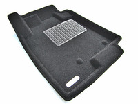 Ковры 3D ворсовые Euromat 3D БИЗНЕС для Mitsubishi Pajero 2006-2014 (цвет Черный)