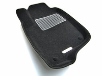 Ковры 3D ворсовые Euromat 3D БИЗНЕС для Mitsubishi Pajero Sport 2008-2014 (цвет Черный)