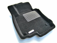 Ковры 3D ворсовые Euromat 3D БИЗНЕС для Skoda Octavia 2004- (цвет Черный)