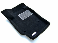 Ковры 3D ворсовые Euromat 3D БИЗНЕС для Volkswagen Polo 2010- (цвет Черный)