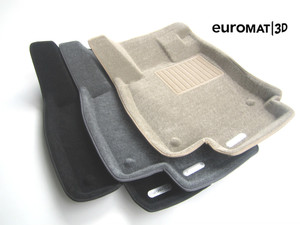 Ковры 3D ворсовые Euromat 3D БИЗНЕС для Volvo XC90 2002- (цвет Черный)