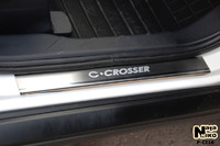 Накладки порогов Premium Natanika для Citroen C-Crosser 2007- P-CI16 (4 шт.)