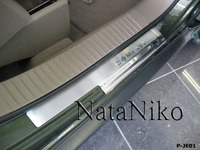 Накладки порогов Premium Natanika для Jeep COMPASS 2007-2016 P-JE01 (4 шт.)