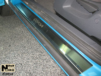 Накладки порогов Premium Natanika для Opel Corsa 2006- (3 двери) P-OP10 (2 шт.)