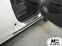 Накладки порогов Premium Natanika для Opel Corsa 2006- (5 дверей) P-OP11 (4 шт.)