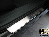 Накладки порогов Premium Natanika для Mazda CX-9 2007- P-MA02 (4 шт.)