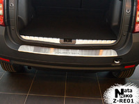 Накладки бампера с загибом Natanika для Renault Duster 2010- Z-RE01 (1 шт.)