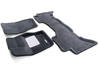Ковры 3D ворсовые Euromat 3D ЛЮКС для Land Rover Voque 2014- (цвет Серый) EM3D-003106G