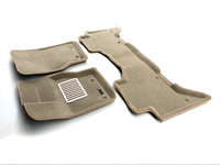 Ковры 3D ворсовые Euromat 3D ЛЮКС для Land Rover Voque 2014- (цвет Бежевый) EM3D-003106T