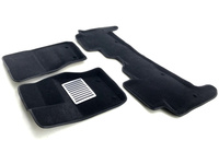 Ковры 3D ворсовые Euromat 3D ЛЮКС для Land Rover Range Rover Sport 2014- (цвет Черный) EM3D-003109