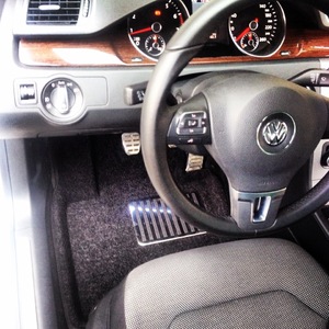 Ковры 3D ворсовые Euromat 3D ЛЮКС для Volkswagen Passat 2005- (цвет Бежевый)