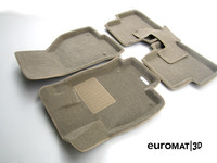 Ковры 3D ворсовые Euromat 3D БИЗНЕС для Lexus RX 2003-2008 (цвет Бежевый)