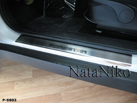 Накладки порогов Premium Natanika для Subaru Forester 2008- P-SB02 (4 шт.)