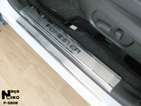 Накладки порогов Premium Natanika для Subaru Forester 2013- P-SB08 (8 шт.)