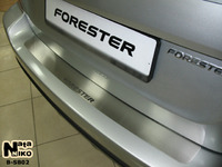 Накладки бампера без загиба Natanika для Subaru Forester 2008- B-SB02 (1 шт.)