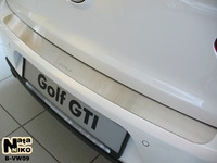 Накладки бампера без загиба Natanika для Volkswagen Golf 2008- B-Volkswagen09 (1 шт.)