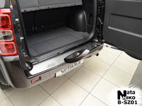 Накладки бампера без загиба Natanika для Suzuki Grand Vitara 2005- (3/5 двери) B-SZ01 (1 шт.)
