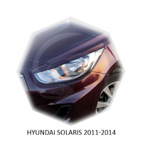 Реснички на фары CarlSteelman для Hyundai Solaris 2011-2014