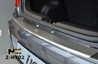 Накладки бампера с загибом Natanika для Hyundai I10 2014- Z-HY15 (1 шт.)