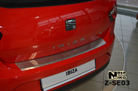 Накладки бампера с загибом Natanika для SEAT IBIZA 2012- (3 двери) Z-SE03 (1 шт.)