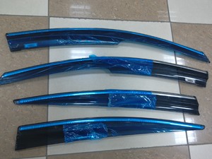 Дефлекторы окон клеящиеся ALVI-style для Honda CR-V 2007- (хромированный молдинг)