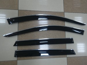 Дефлекторы окон клеящиеся Cobra-Tuning для BMW X5 (F15) 2013- (хромированный молдинг).