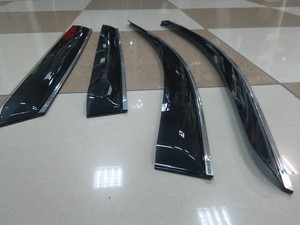 Дефлекторы окон клеящиеся Cobra-Tuning для BMW X5 (F15) 2013- (хромированный молдинг).