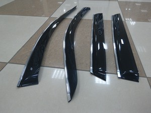 Дефлекторы окон клеящиеся Cobra-Tuning для BMW X5 (F15) 2013- (хромированный молдинг).