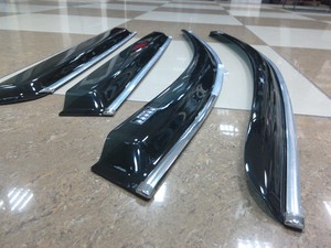 Дефлекторы окон клеящиеся V-STAR для BMW X5 (E70) 2007- (хромированный молдинг).