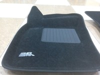 Ковры 3D ворсовые SOTRA для Audi A8 Long 2002-2010 LINER Lux (чёрные)