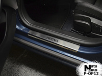 Накладки порогов Premium Natanika для Opel Insignia 2008- P-OP12 (4 шт.)
