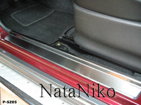 Накладки порогов Premium Natanika для Suzuki JIMNY 1998- P-SZ05 (2 шт.)