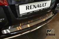 Накладки бампера без загиба Natanika для Renault Koleos 2008- B-RE04 (1 шт.)