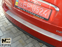 Накладки бампера с загибом Natanika для Ssang Yong KORANDO 2012- Z-SY01 (1 шт.)