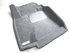 Ковры 3D ворсовые Euromat 3D ЛЮКС для Toyota Land Cruiser 200 2007- (цвет Серый)