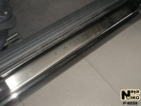 Накладки порогов Premium Natanika для Renault Laguna 2007- P-RE09 (4 шт.)