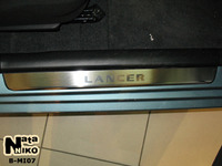 Накладки порогов Premium Natanika для Mitsubishi Lancer 2000-2007 P-MI07 (4 шт.)