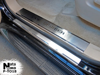 Накладки порогов Premium Natanika для Toyota LAND CRUISER 200 2008- P-TO18 (8 шт.)