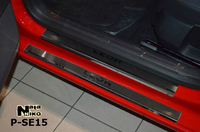 Накладки порогов Premium Natanika для SEAT Leon 2013- P-SE15 (8 шт.)