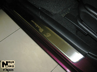 Накладки порогов Premium Natanika для Mazda 3 2003-2008 P-MA05 (4 шт.)