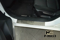 Накладки порогов Premium Natanika для Mazda 3 2013- P-MA13 (4 шт.)