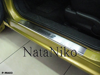 Накладки порогов Premium Natanika для Mazda 2 2008-2015 P-MA03 (4 шт.)