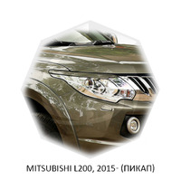 Реснички на фары CarlSteelman для Mitsubishi L200 2015-
