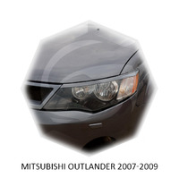 Реснички на фары CarlSteelman для Mitsubishi Outlander 2007-2009