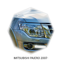 Реснички на фары CarlSteelman для Mitsubishi Pajero 2007-
